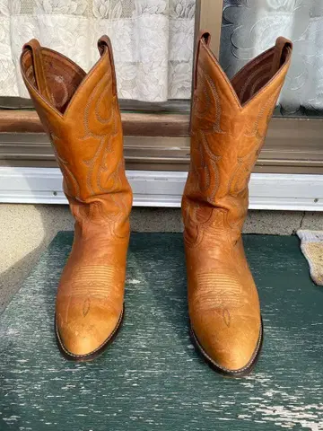 웨스턴 부츠 브라운 가죽