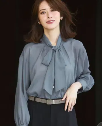 23구 시어 비에라 보타이 블라우스