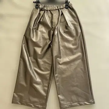 Lig. 메탈릭 골드 와이드 팬츠 드로우 스트링 포함