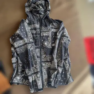 THE NORTH FACE 반다나 패턴 마운틴 후드티 M