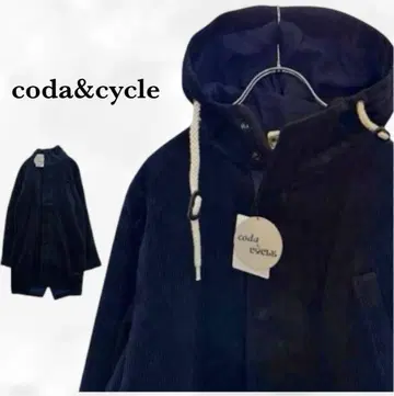 새상품 코트/코듀로이 코다&사이클 [F] 네이비 롱 가을/겨울1