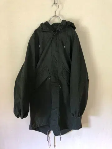 커스텀 1980s 미군 실물 나이트 카모 후드티 라이너 세트 XS