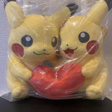 포켓몬 센터 한정판 페어 피카츄 봉제 인형