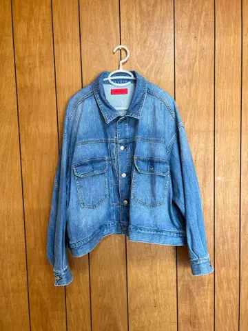 [ 23구 L 사이즈 ] RED CARD 콜라보 데님 자켓