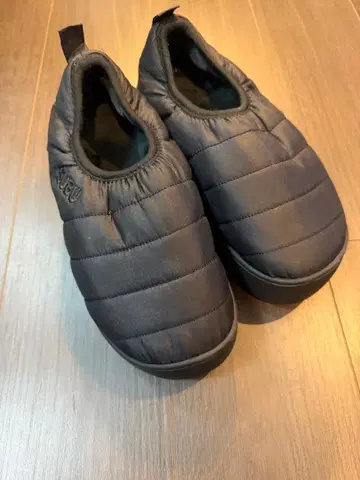 SUBU 통굽 블랙 슬립온 수납 봉투 포함