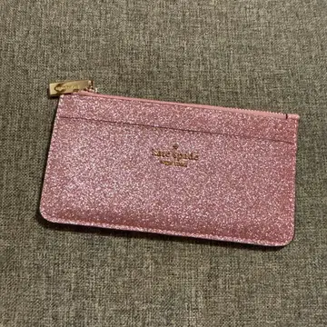 케이트 스페이드 프래그먼트 케이스 가죽 라메 샴페인 핑크