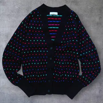 Paul Smith PAUL 도트 가디건 M 블랙 니트