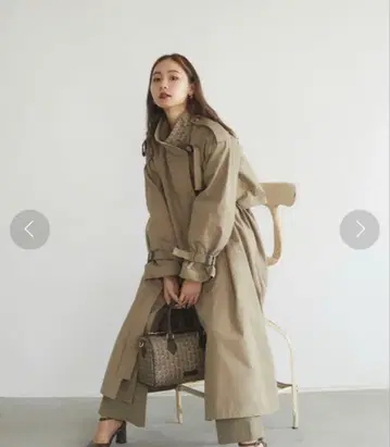 새상품 택 포함 RANDEBOO Monogram trench coat