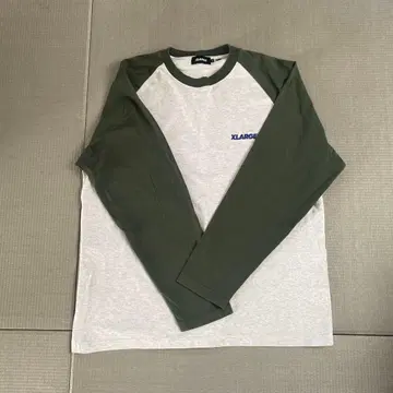 XLARGE 긴팔 티셔츠 그레이/올리브
