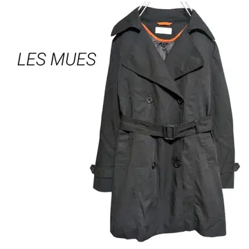 [ LES MUES femme ] 트렌치코트 라이너 포함 블랙 S 블랙