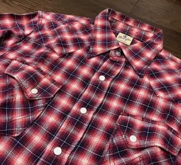 Wrangler 랭글러 긴팔 플란넬 셔츠 S 옴브레 체크 셔츠