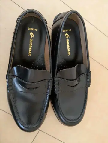 MOONSTAR 블랙 로퍼 24.0cm 3E