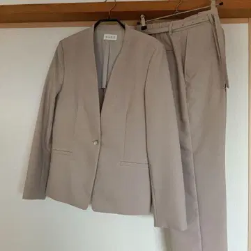 [새상품급] PLST 베이지 셋업 자켓, 팬츠