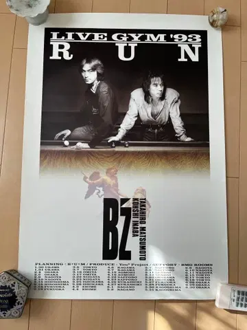 B'z LIVE GYM '93 RUN 포스터