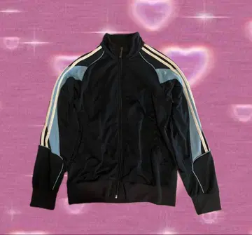 adidas 집업 자켓 블랙/블루