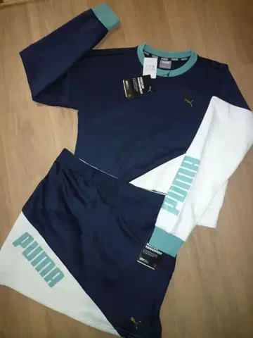 [ 새상품 M ] 푸마 골프 긴팔 상의 & 스커트 셋업