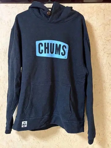 CHUMS 후드 부착 후드티 그레이