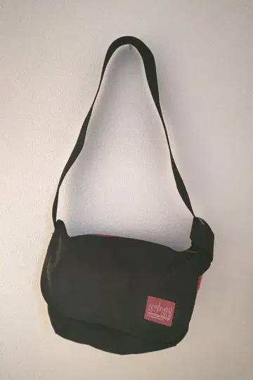 블랙 메신저 백 조정 가능 스트랩