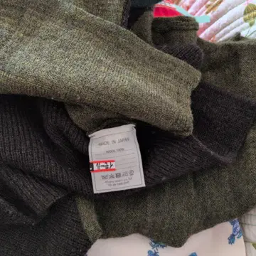 45R 하찌 마비코 스웨터 울 니트 포켓 부착