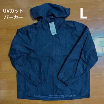 유니클로 포켓터블 UV컷 후드티 L