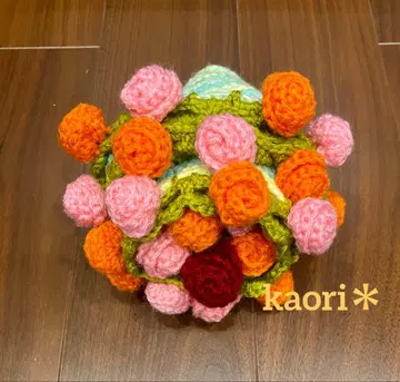 꽃다발 부케 담요 장미 오렌지 핑크