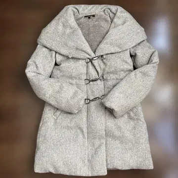 그레이 더플 코트 후드 부착 rienda