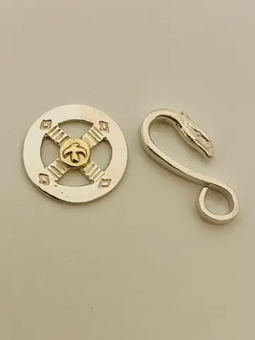 고로즈 금 장식 휠 이글 후크 세트