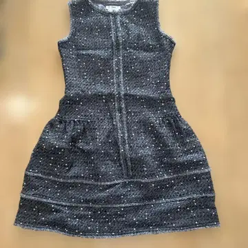 르네 트위드 오버롤 스커트 38