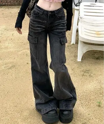 데님 카고 팬츠 ViViDAY