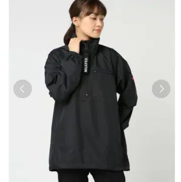 MILKFED 하프 집업 블루종 M 사이즈