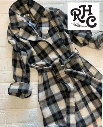 RonHerman 체크 롱 가운 원피스