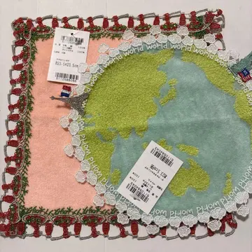 친자와 레이스 나폴리탄(살몬 핑크)/세계 여행 2장 세트