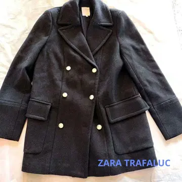ZARA TRAFALUC 블랙 피 코트