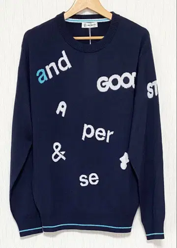 새상품 and per se 울 믹스 니트 긴팔 스웨터 정가 18,700엔