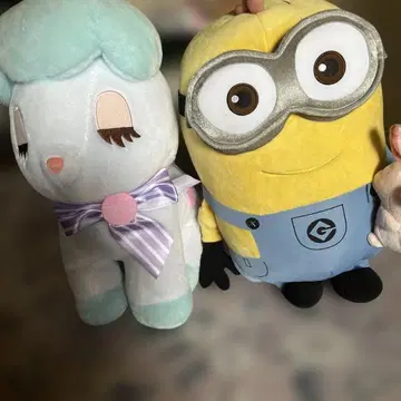 미니언 봉제 인형 2개 세트