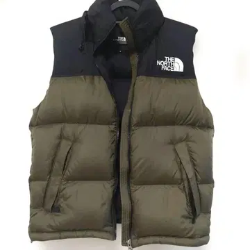 THE NORTH FACE 다운 베스트 S 사이즈 올리브/블랙