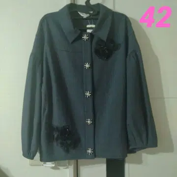 [ 새상품 ] 슈퍼뷰티 스팽글 사용 데님 소재 자켓 42