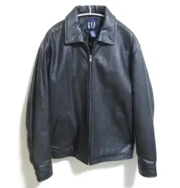 GAP 갭 가죽 자켓 블랙 소가죽
