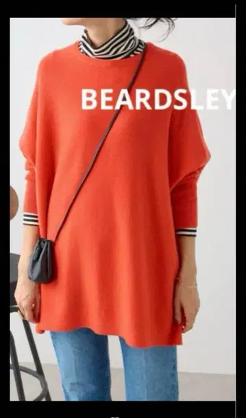 BEARDSLEY 오렌지 니트 긴팔