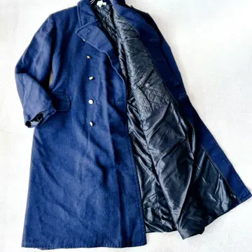 독일군 롱 코트 트렌치코트 나폴레옹 골드 버튼 밀리터리 충전솜