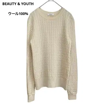 ( 948 ) BEAUTY & YOUTH 울 100% 케이블 니트 스웨터