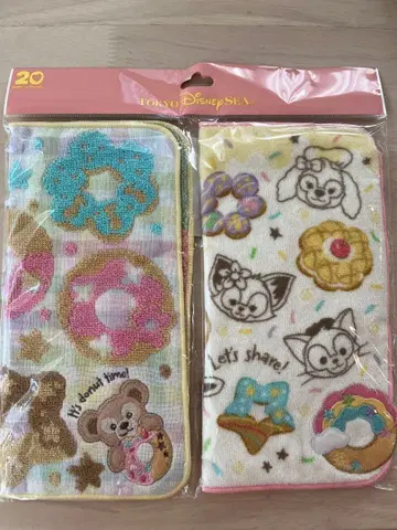 디즈니씨 미니 타월 2개 더피