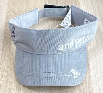 새상품 and per se 코듀로이 바이저 그레이 정가 5500엔