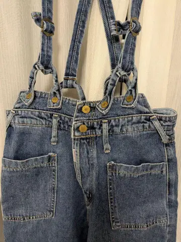 데님 블루 살로펫 교차 스트랩