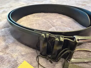 ORCIANI 가죽 벨트 블랙 사이즈 90