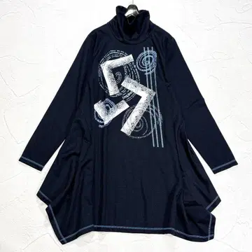 새상품급 에이코 콘도 빅 사이즈 원피스 42 변형 하이넥 최근