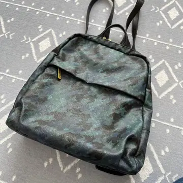 러셋 카모플라주풍 네이비, 그린 계열, 블랙 백팩