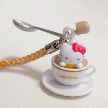 시즈테츠 레스토랑 한정판 고토치 키티 시나몬 티 네즈케 스트랩