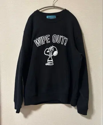 SNOOPY'S SURF SHOP 맨투맨 트레이닝복 블랙 M