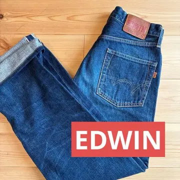 EDWIN 505 다크 네이비 빨간 귀 일본제